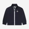 Boys Logo Zip Up Sweatshirt In Navy