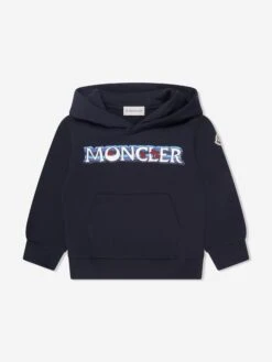 Boys Logo Hoodie In Navy