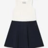 Girls Colourblock Dress In Navy